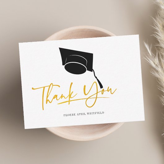 Afstuderen 2025 Afstudeerder Pet Dank u wel Notitiekaartje
