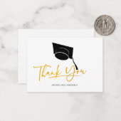 Afstuderen 2025 Afstudeerder Pet Dank u wel Notitiekaartje (Voorkant / Achterkant in situ)