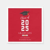 Afstuderen 2025 Afstudeerder Pet en Scroll Aangepa Servet (Voorkant)