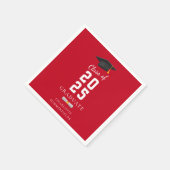 Afstuderen 2025 Afstudeerder Pet en Scroll Aangepa Servet (Hoek)