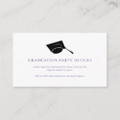 Afstuderen 2025 Afstudeerder Pet Paarse Partij Informatiekaartje (Voorkant)