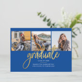 Afstuderen 2025 Afstudeerfoto's Script Modern Aankondiging (Staand voorkant)