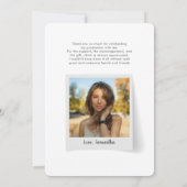 Afstuderen 2025 Afstuderen Foto Afstudeerder Bedankkaart (Achterkant)