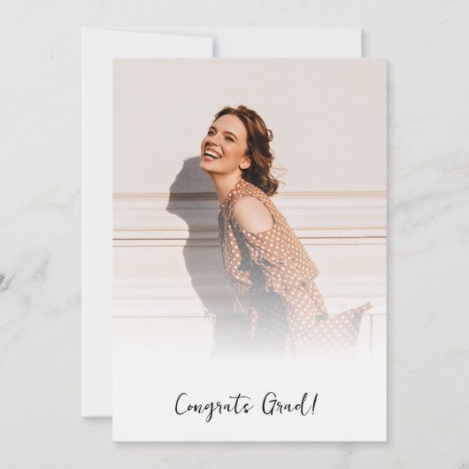 Afstuderen 2025 Afstuderen Foto Pampas Grass Party Kaart (Achterkant)