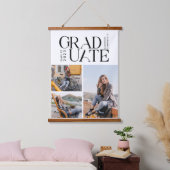 Afstuderen 2025 Afstuderen Fotocollage Keepsake Hangend Wandkleed (Slaapkamer)