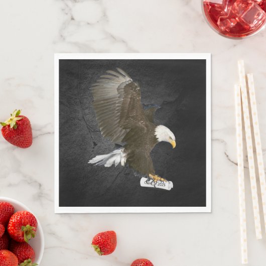 Afstuderen 2025 Bald Eagle met Diploma Servet (Insitu)