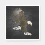 Afstuderen 2025 Bald Eagle met Diploma Servet (Voorkant)