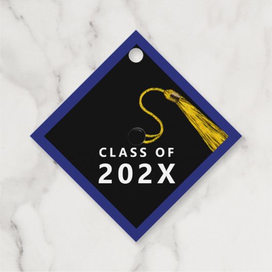 Afstuderen 2025 Blauw Bedankjes Labels (Achterkant)