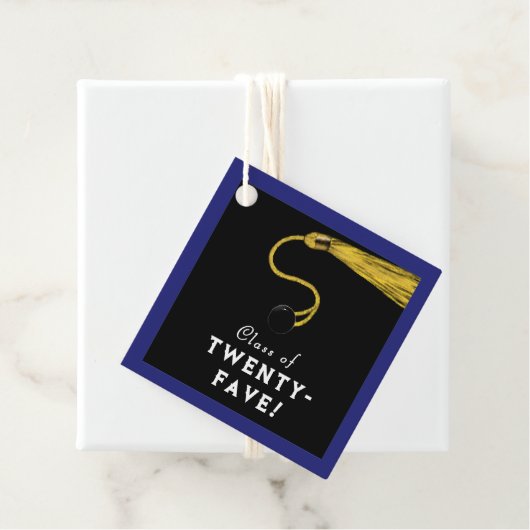 Afstuderen 2025 Blauwe Partij Bedankjes Labels (In situ)