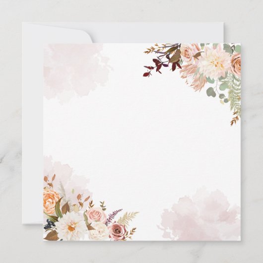 Afstuderen 2025 Bloom Floral Afstudeerder Party Kaart (Achterkant)