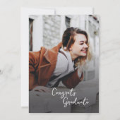 Afstuderen 2025 Botanische Foto Afstudeerder Party Kaart (Achterkant)