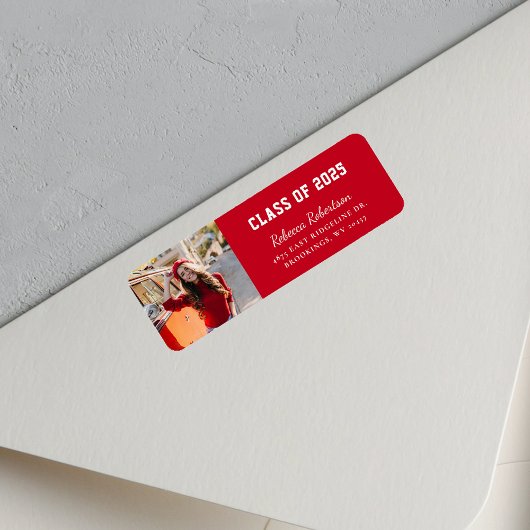 Afstuderen 2025 Class Photo Script Retouradres Etiket