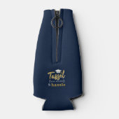 Afstuderen 2025 College Navy Blue Afstudeerder Par Flesjeskoeler (Achterkant)