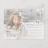 Afstuderen 2025 De datum opslaan Afstudeerder Foto Aankondigingskaart (Achterkant)