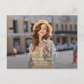 Afstuderen 2025 De datum opslaan Afstudeerder Foto Aankondigingskaart (Voorkant)