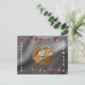 Afstuderen 2025 Disco Bal Diploma Save the Date Briefkaart (Staand voorkant)