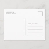 Afstuderen 2025 Elegant Afstudeerder Party Uitnodiging Briefkaart (Achterkant)