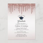 Afstuderen 2025 Elegant Afstudeerder Uitnodiging Briefkaart (Voorkant)