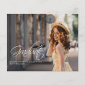 Afstuderen 2025 Elegante fotoaankondiging (Voorkant)