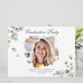 Afstuderen 2025 Eucalyptus Afstudeerder Fotofeest Kaart (Staand voorkant)