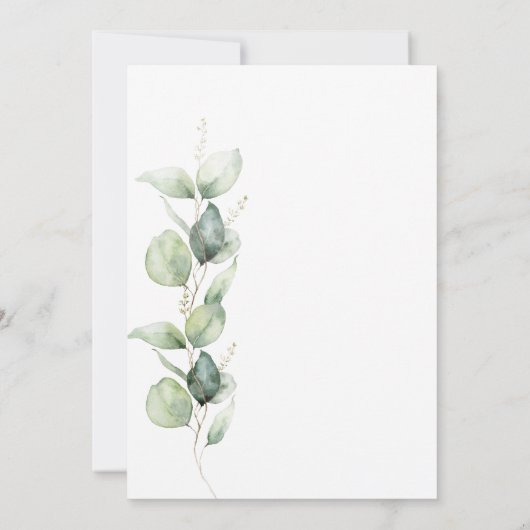 Afstuderen 2025 Eucalyptus Afstudeerder Partij Kaart (Achterkant)