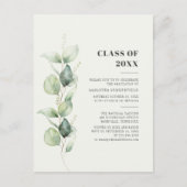 Afstuderen 2025 Eucalyptus Afstudeerder Partij Uitnodiging Briefkaart (Voorkant)