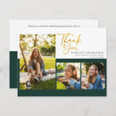 Afstuderen 2025 Feestfoto Dank u kaart (Voorkant / Achterkant)