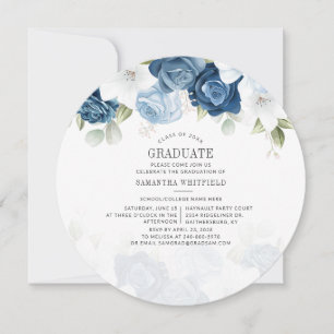 Afstuderen 2025 Floral Afstudeerder Party Kaart