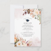 Afstuderen 2025 Floral Afstudeerder Party Kaart (Voorkant)