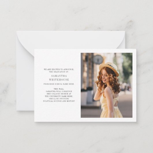 Afstuderen 2025 Foto Afstudeerder aankondiging (Achterkant)