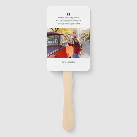 Afstuderen 2025 Foto Afstudeerder Bedankt Handwaaier