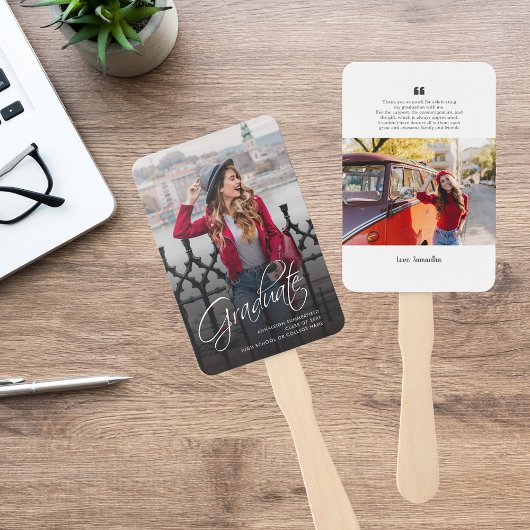 Afstuderen 2025 Foto Afstudeerder Bedankt Handwaaier