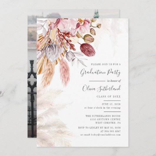 Afstuderen 2025 Foto Afstudeerder Uitnodiging (Voorkant / Achterkant)