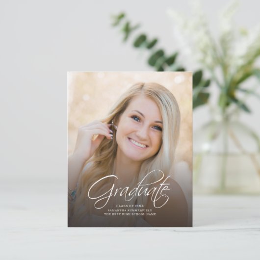 Afstuderen 2025 Foto Afstudeerder Uitnodiging (Staand voorkant)