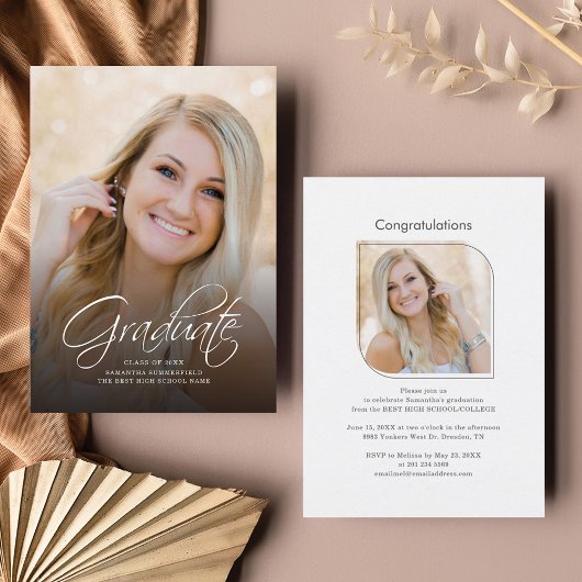 Afstuderen 2025 Foto Afstudeerder Uitnodiging