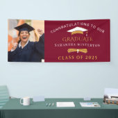 Afstuderen 2025 Foto Bourgondië Afstudeerder Party Spandoek (Beurs)