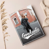 Afstuderen 2025 Foto Middelbare School Afstudeerde Aankondiging