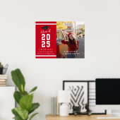 Afstuderen 2025 Foto Modern Afstudeerder Party Poster (Thuiskantoor)