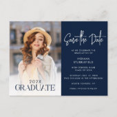 Afstuderen 2025 Foto Opslaan van de datum Afstudee Aankondigingskaart (Voorkant)