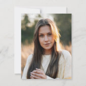 Afstuderen 2025 Foto Pampas Grass Afstuderen Parti Kaart (Achterkant)