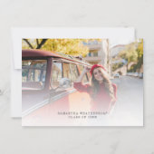 Afstuderen 2025 Foto Rustiek Afstudeerder Party Kaart (Achterkant)