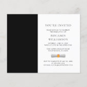 Afstuderen 2025 Foto Zwart Wit Uitnodiging (Achterkant)