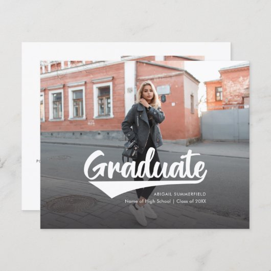 Afstuderen 2025 Fotoaankondiging (Voorkant / Achterkant)