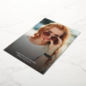 Afstuderen 2025 Fotoaankondiging Folie Uitnodiging (Gedraaid)