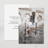 Afstuderen 2025 Fotoaankondiging Notitiekaartje (Voorkant / Achterkant)