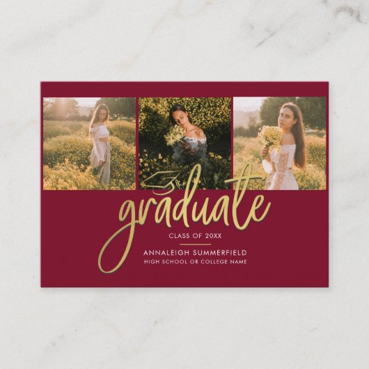 Afstuderen 2025 Fotocollage aankondiging (Voorkant)