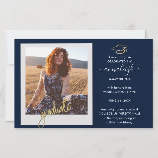 Afstuderen 2025 Fotocollage Afstudeerder Aankondig (Achterkant)