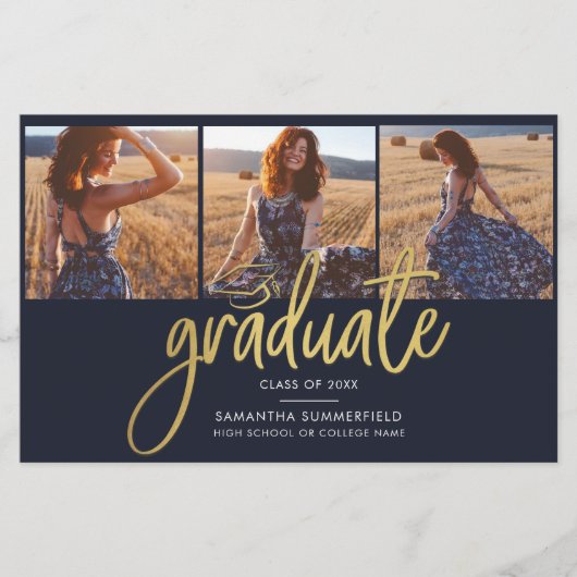 Afstuderen 2025 Fotocollage Afstudeerder Aankondig (Voorkant)