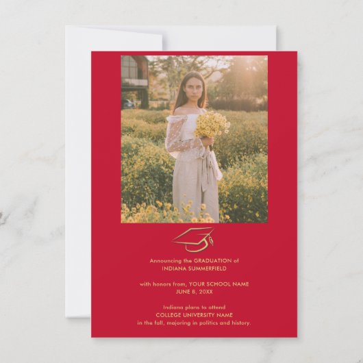 Afstuderen 2025 Fotocollage Afstudeerder Aankondig (Achterkant)