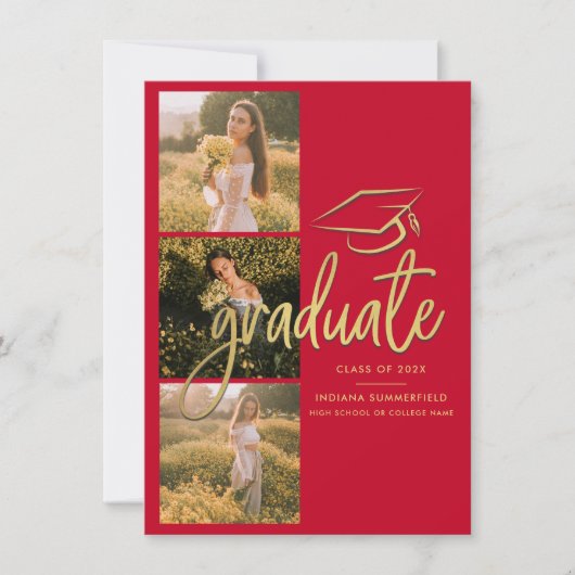 Afstuderen 2025 Fotocollage Afstudeerder Aankondig (Voorkant)